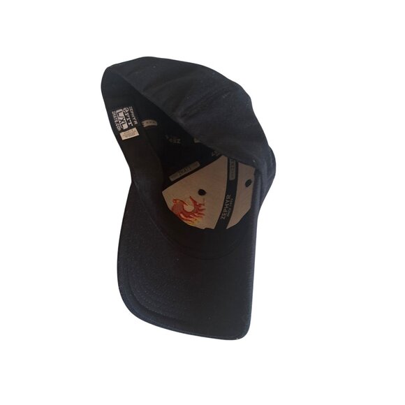 Phoenix Embroidered Black Baseball Cap L/XL Zephyr Stretch Fit Cotton Blend - Picture 3 of 4